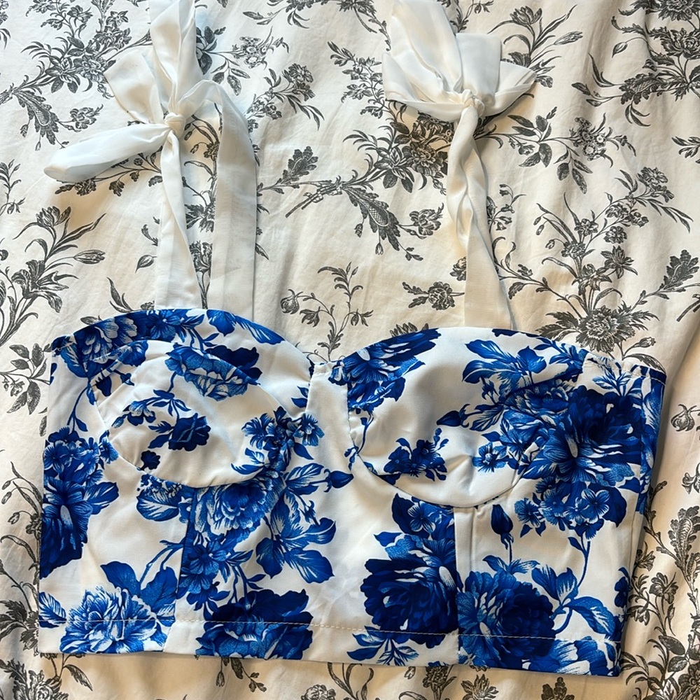 Cropped corset like top